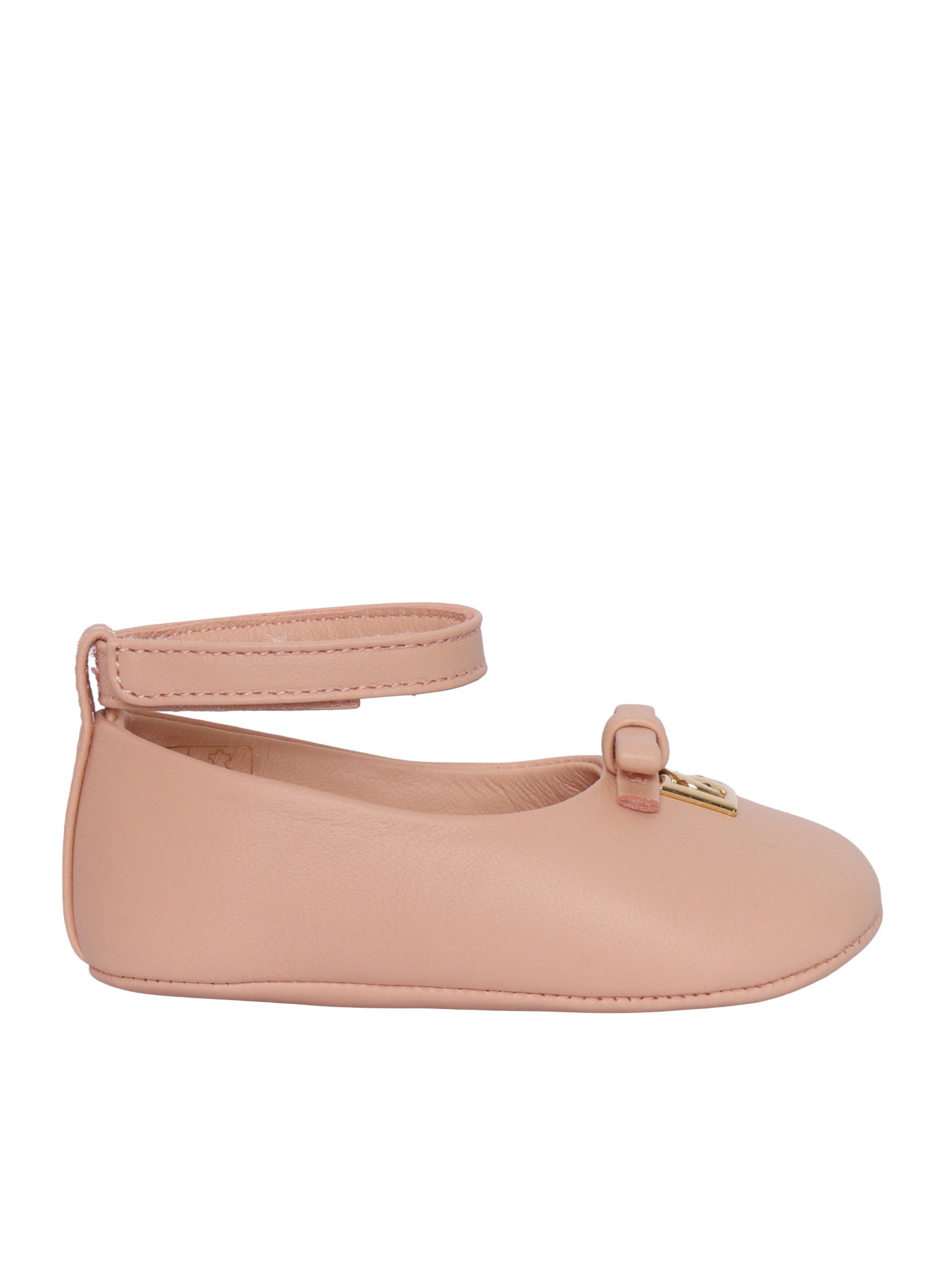 BALLERINAS Pink Lamb Leather Flat Shoes