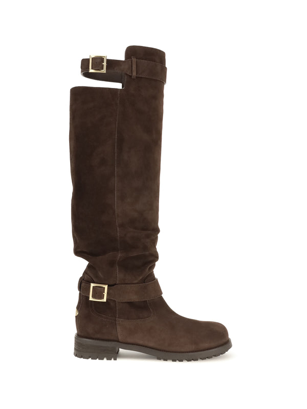 Jimmy Choo 100% Calf Leather Bos Taurus boots in brown