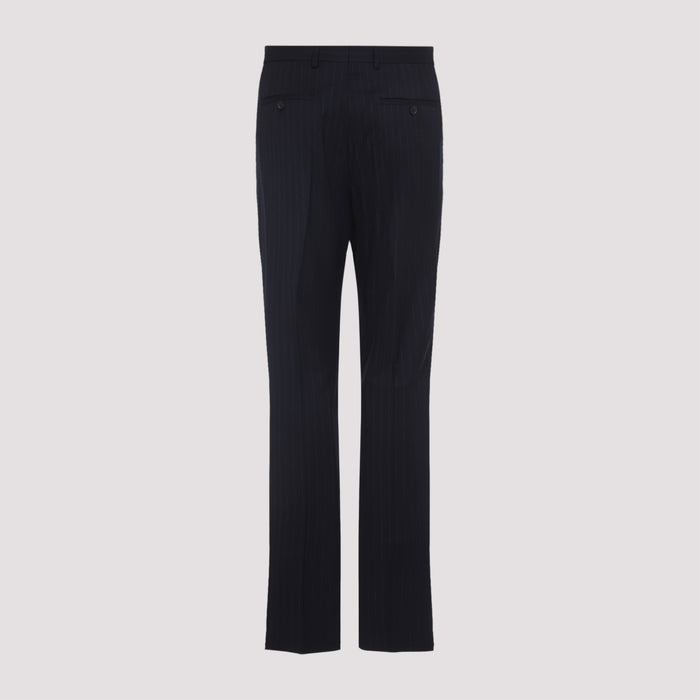 Tailored Fit Two Button Suit Blue Wool