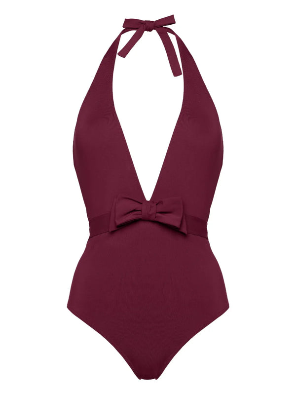 Eres Polyamide 77% one-piece swimsuit in burgundy