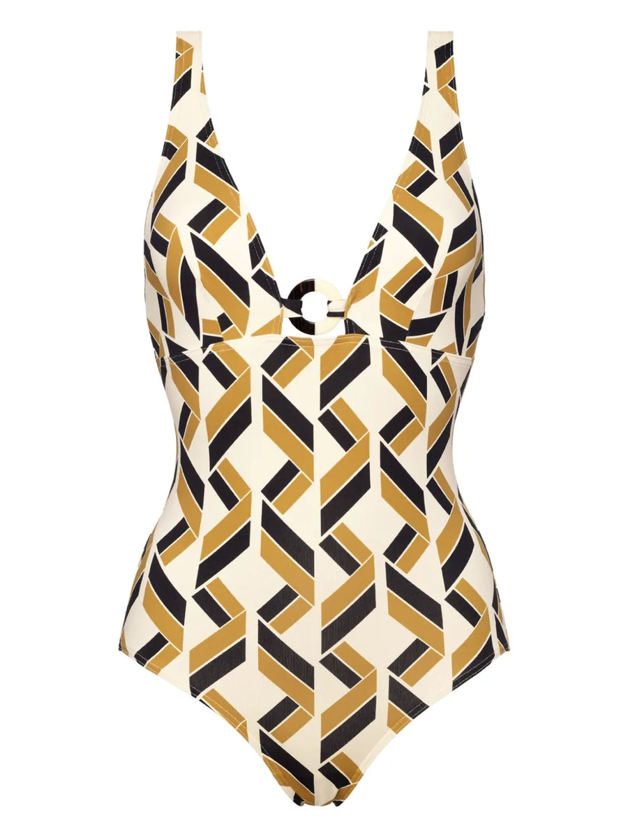 Eres Polyamide 77% swimsuit in cream