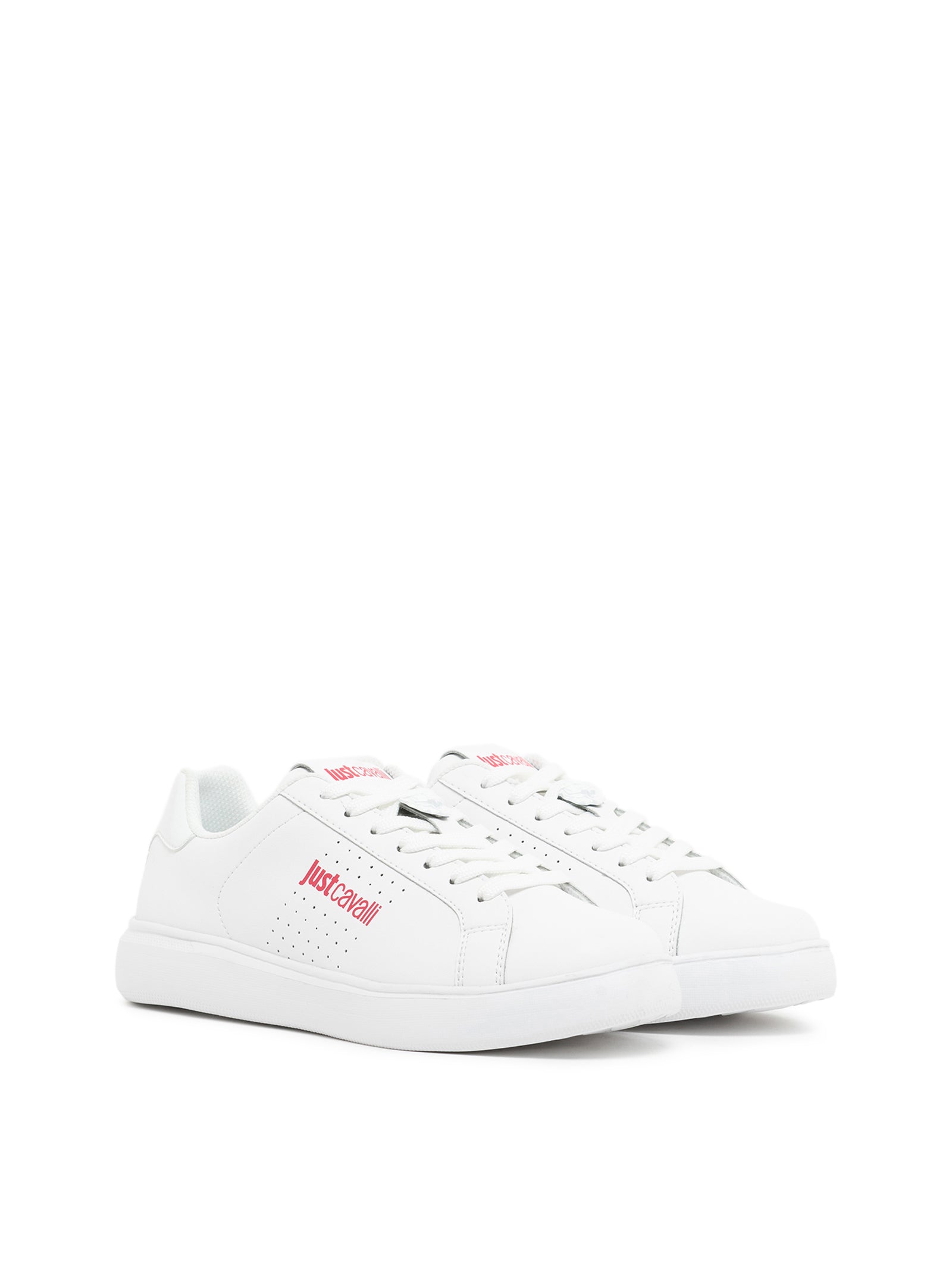 Just Cavalli Sneakers White Calf Leather