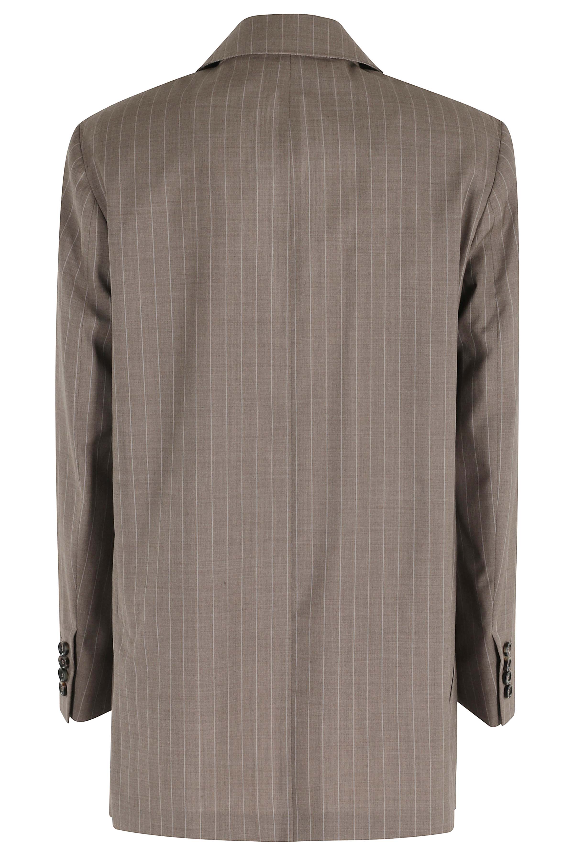 Acciaio Brown Lana Vergine; Fodera Viscosa. Blazer
