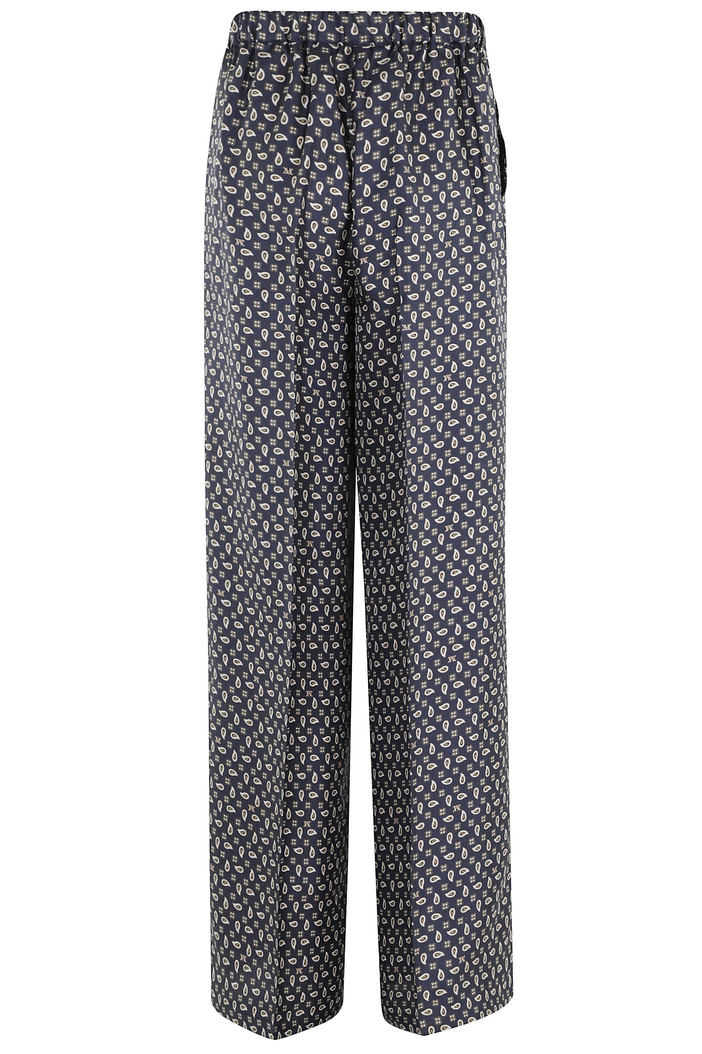 Vischio Blue Seta Pantaloni