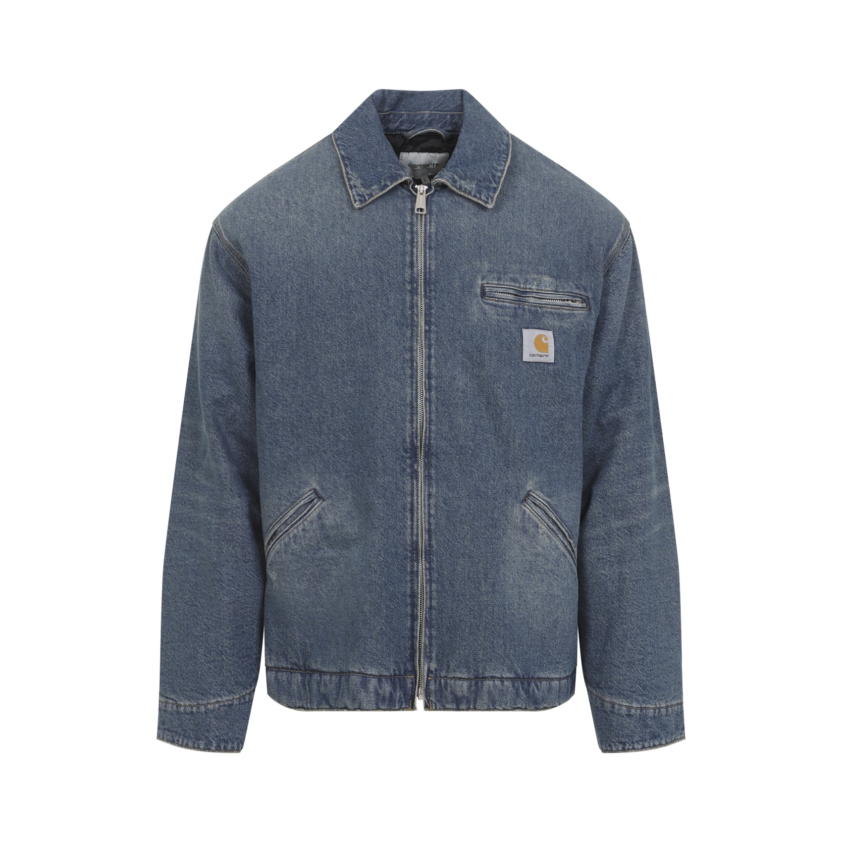 Og Detroit Jacket Blue Cotton