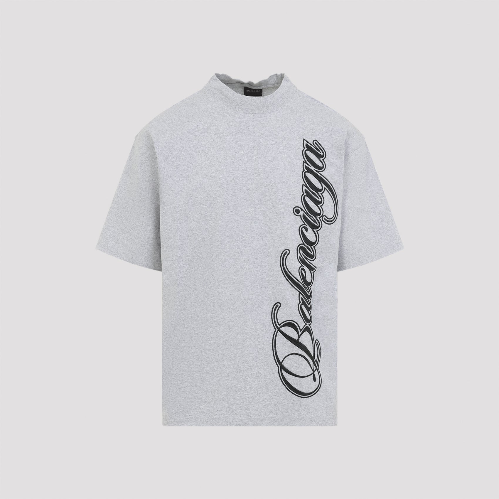 Medium Fit T-shirt Grey Cotton Tshirt