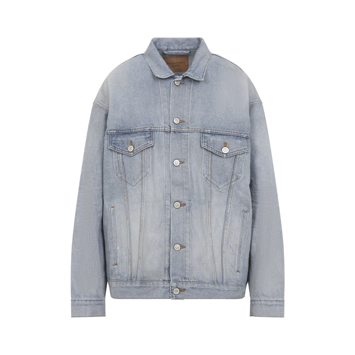 Regular Jacket Blue Cotton