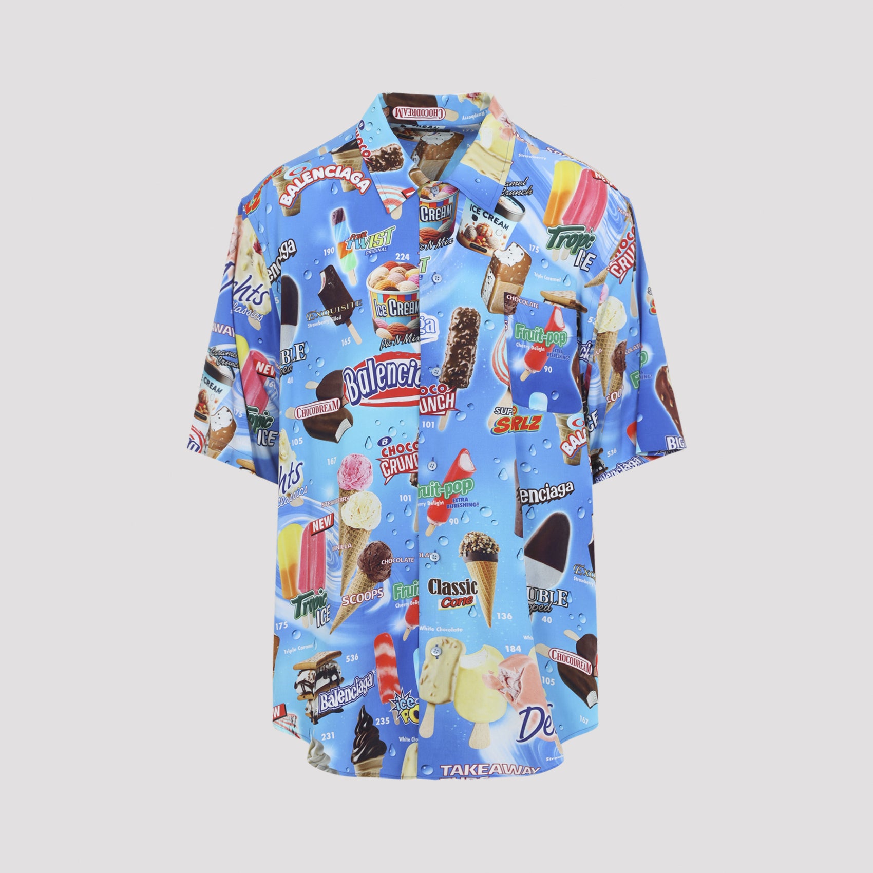 Ss Minimal Shirt Blue Viscose