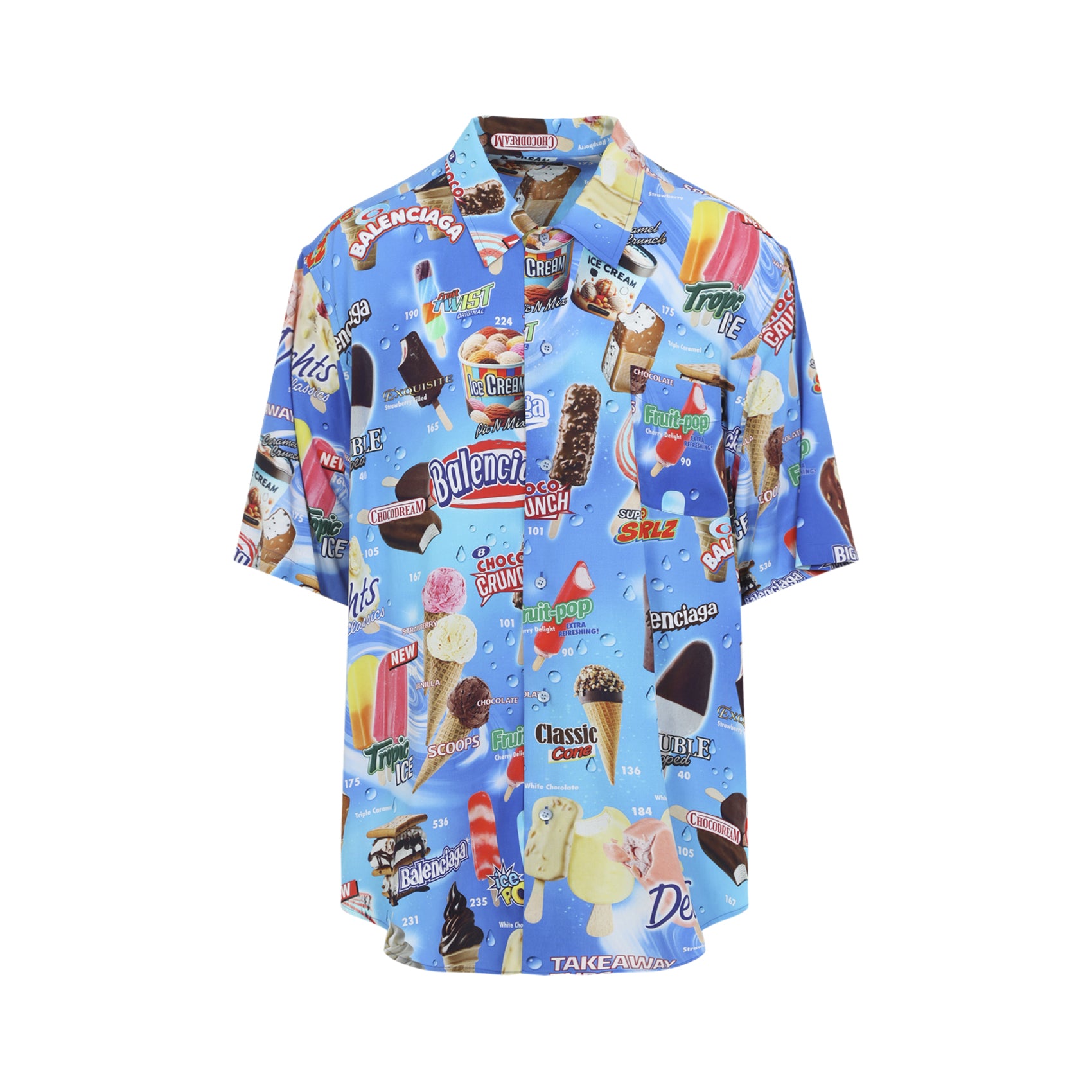 Ss Minimal Shirt Blue Viscose
