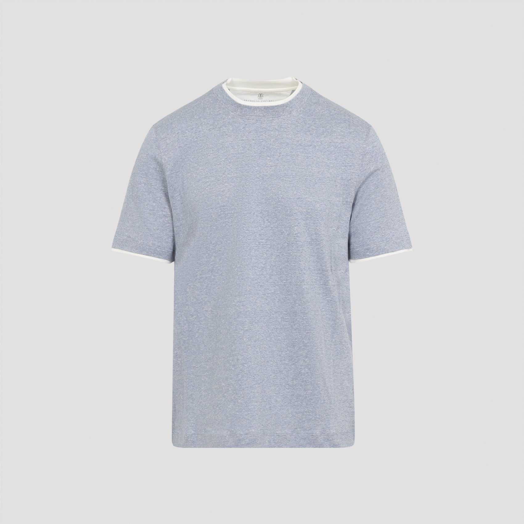 Bicolor T-shirt Blue Cotton Tshirt
