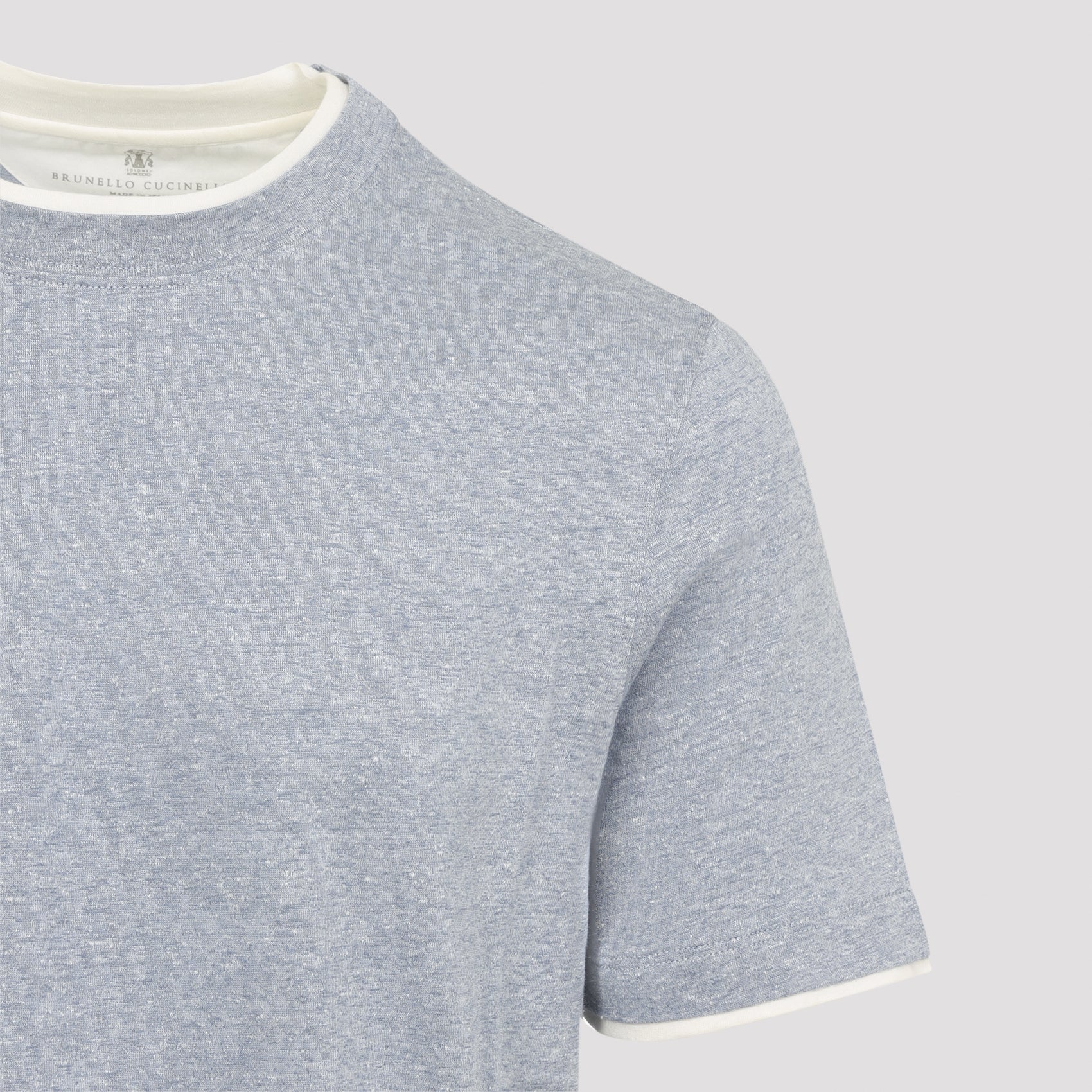 Bicolor T-shirt Blue Cotton Tshirt