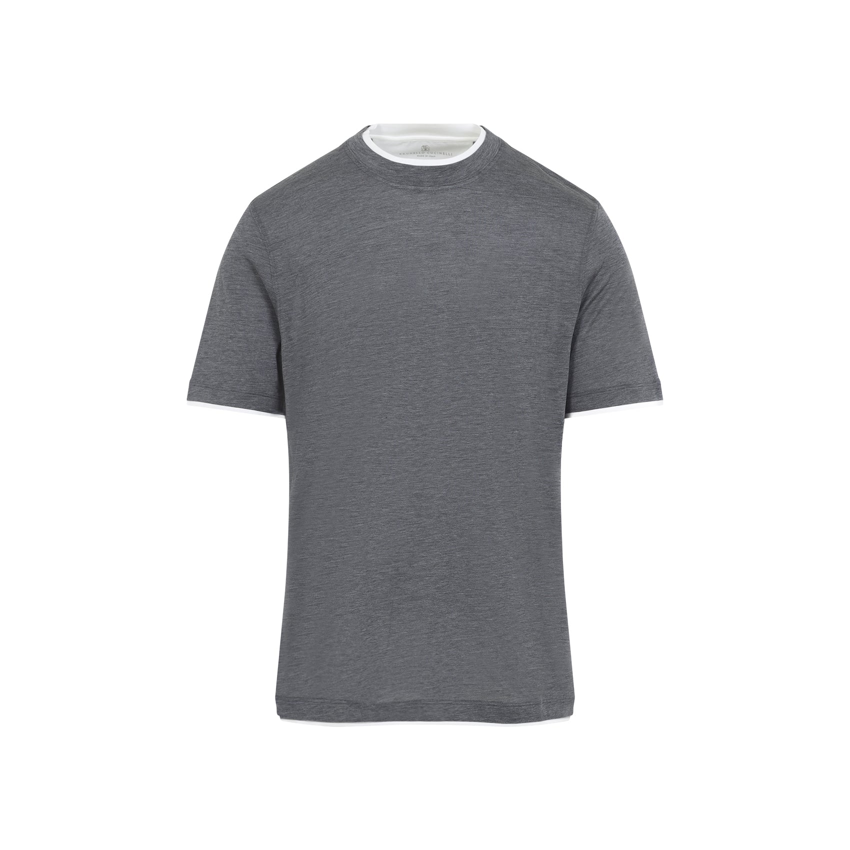Silk T-shirt Grey Cotton Tshirt