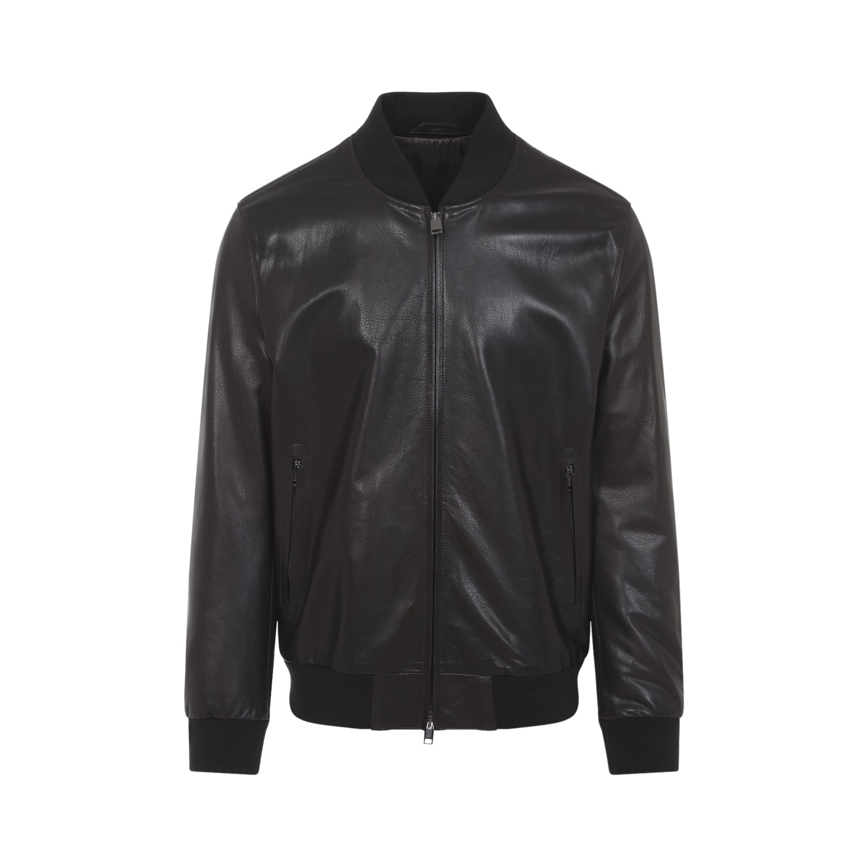Bomber Jacket Brown Leather