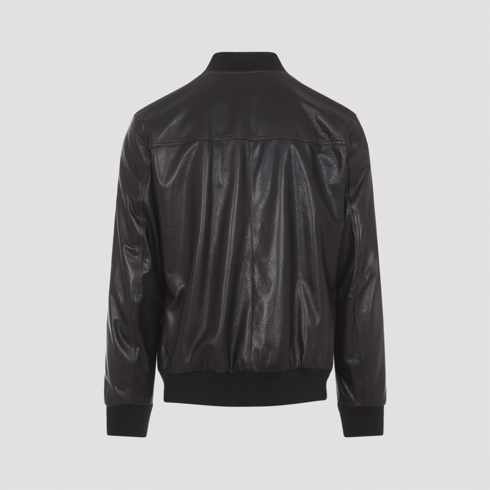 Bomber Jacket Brown Leather