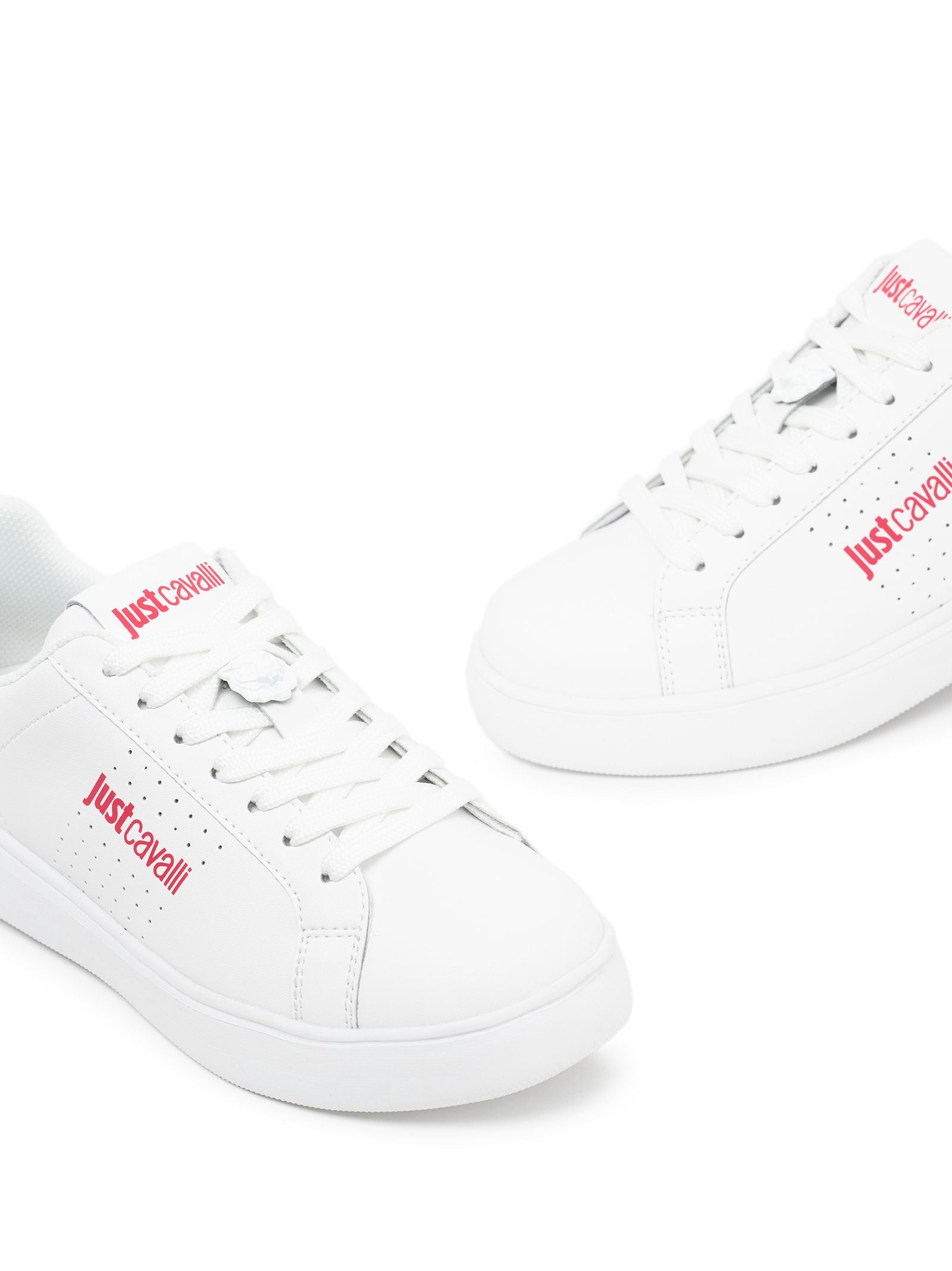 Just Cavalli Sneakers White Calf Leather