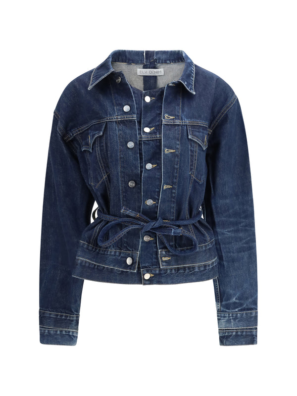 E.L.V. Denim 100% Cotton jacket in blue