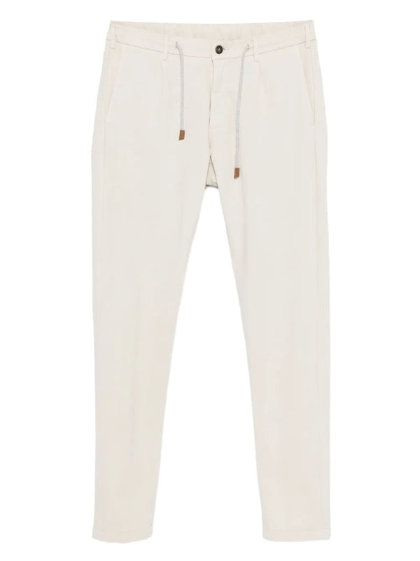 Eleventy Cotton 53% trousers in beige