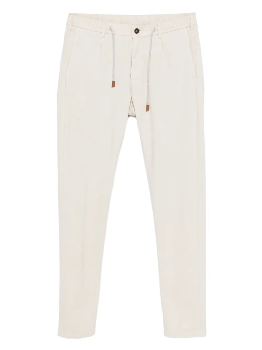 Eleventy Cotton 53% trousers in beige