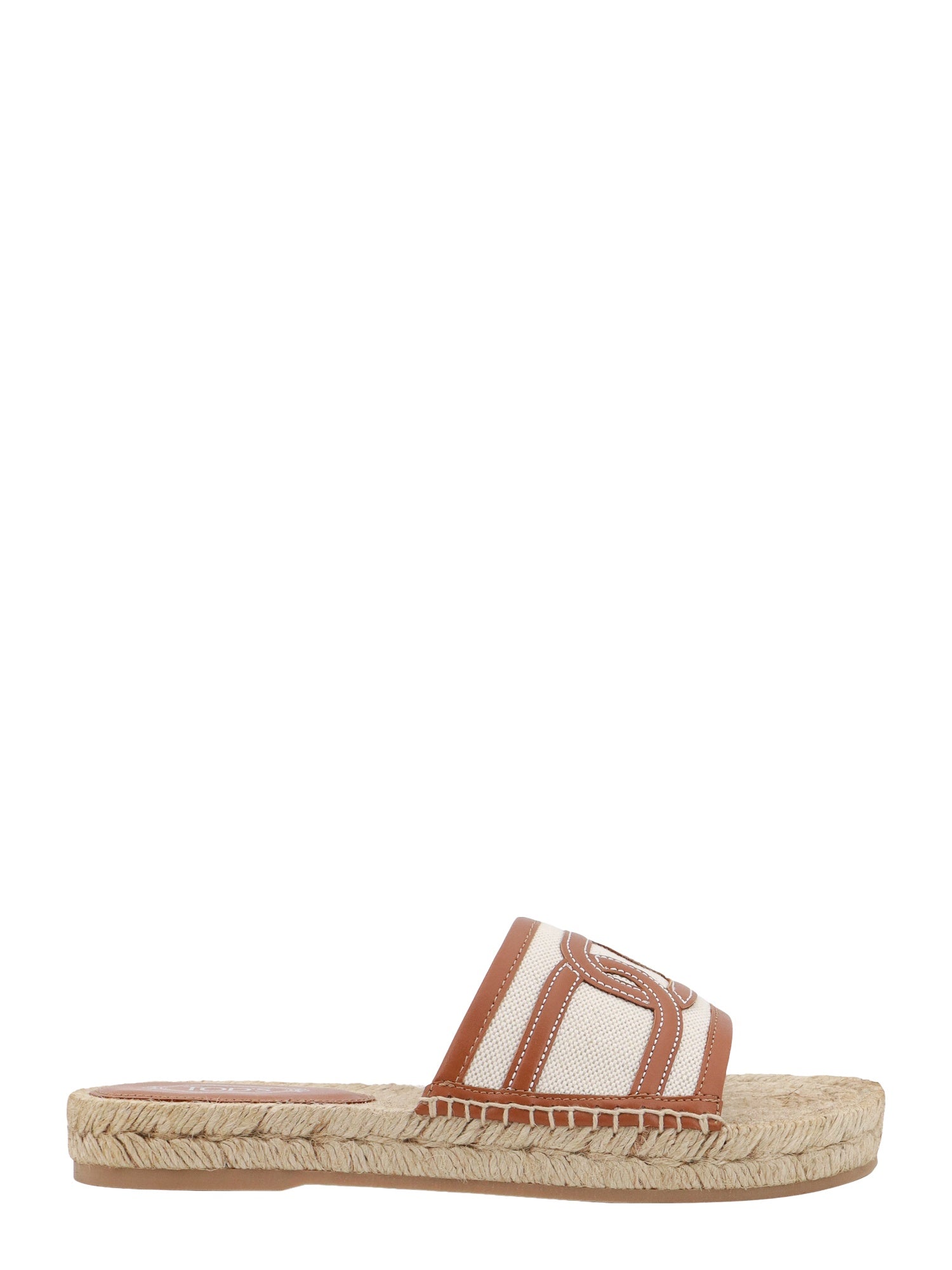 Tods Sandals Beige Paglia