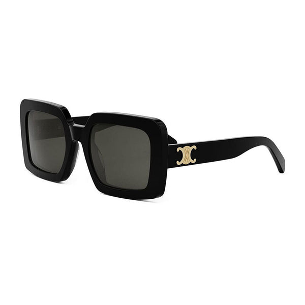 Celine Cl40304u 01a Triomphe Shiny Black-Grey Sunglasses