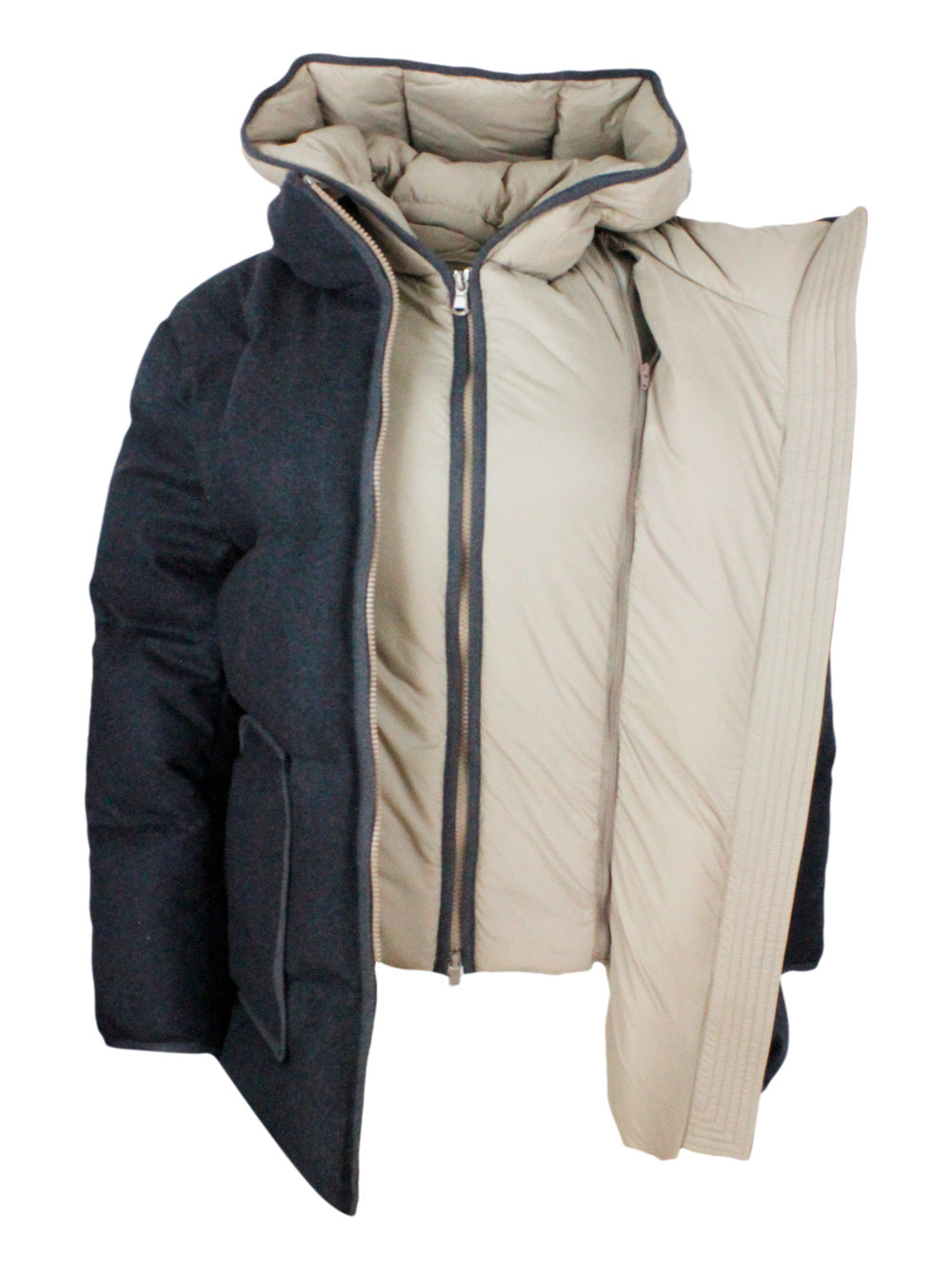 Brunello Cucinelli Coats Grey 100wv