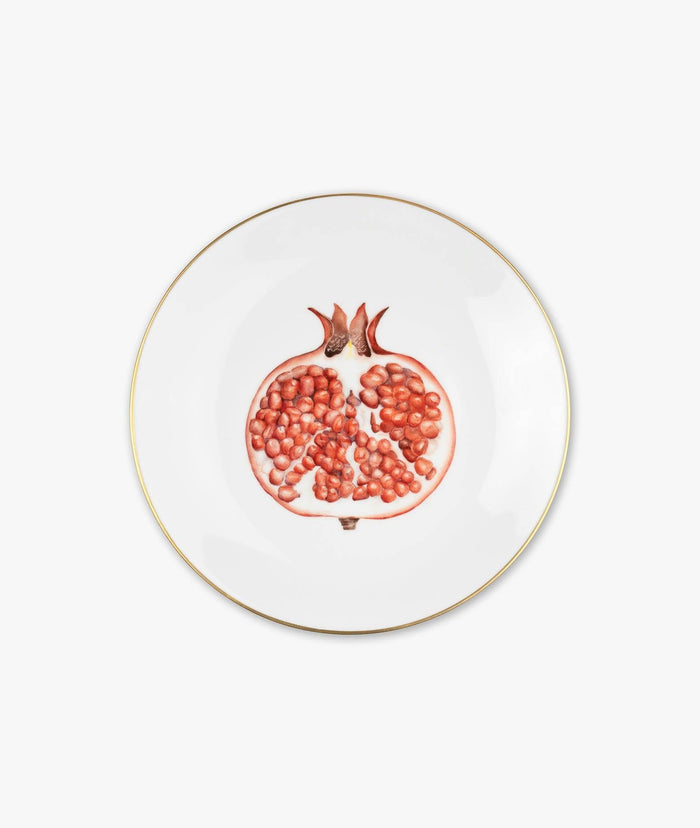 Plate Punica Granatum Neutral Dishes And Charger Plates