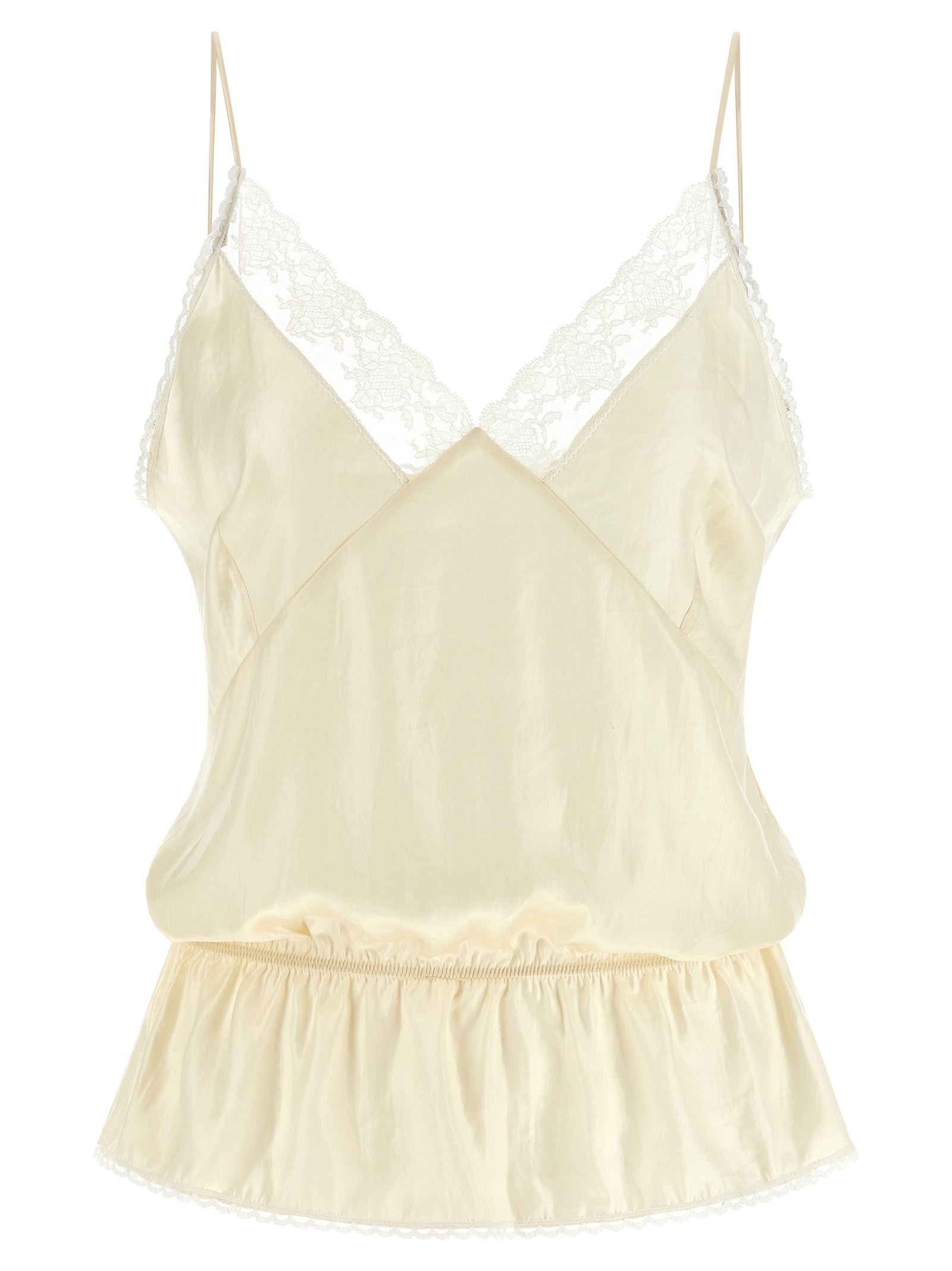 08 Top Beige Recycled Polyester Tops