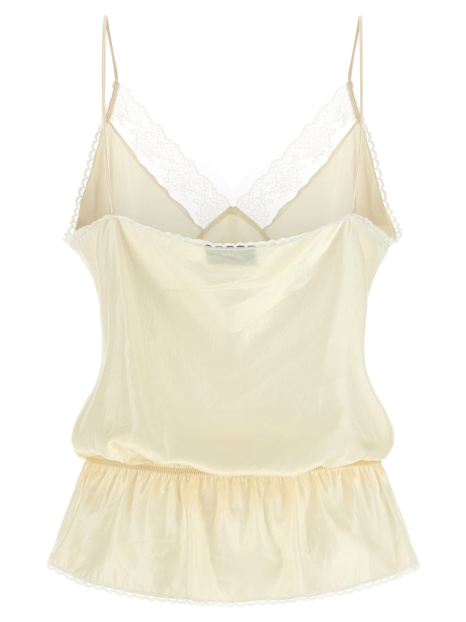 08 Top Beige Recycled Polyester Tops