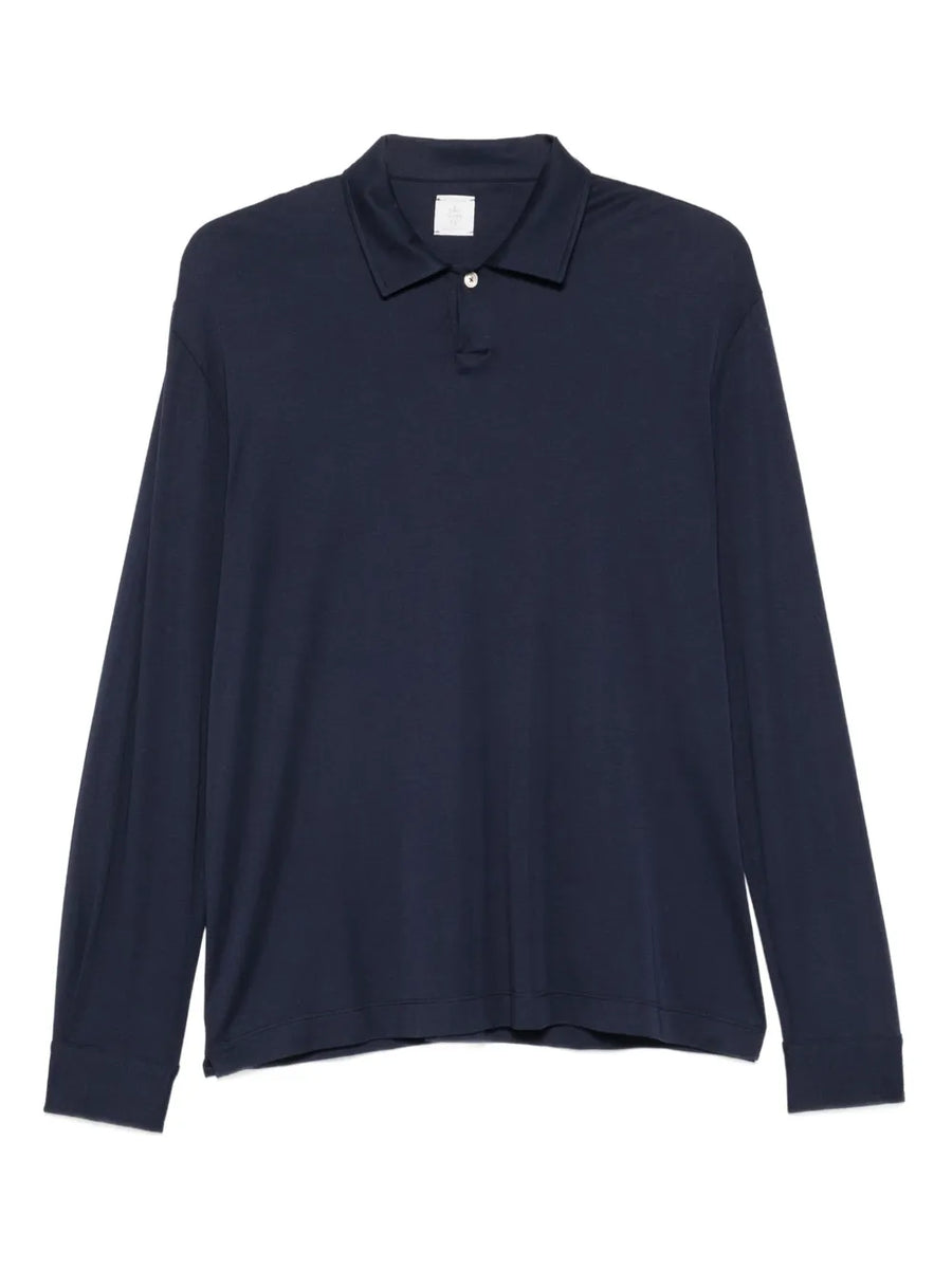 Eleventy Modal 50% polo shirt in navy