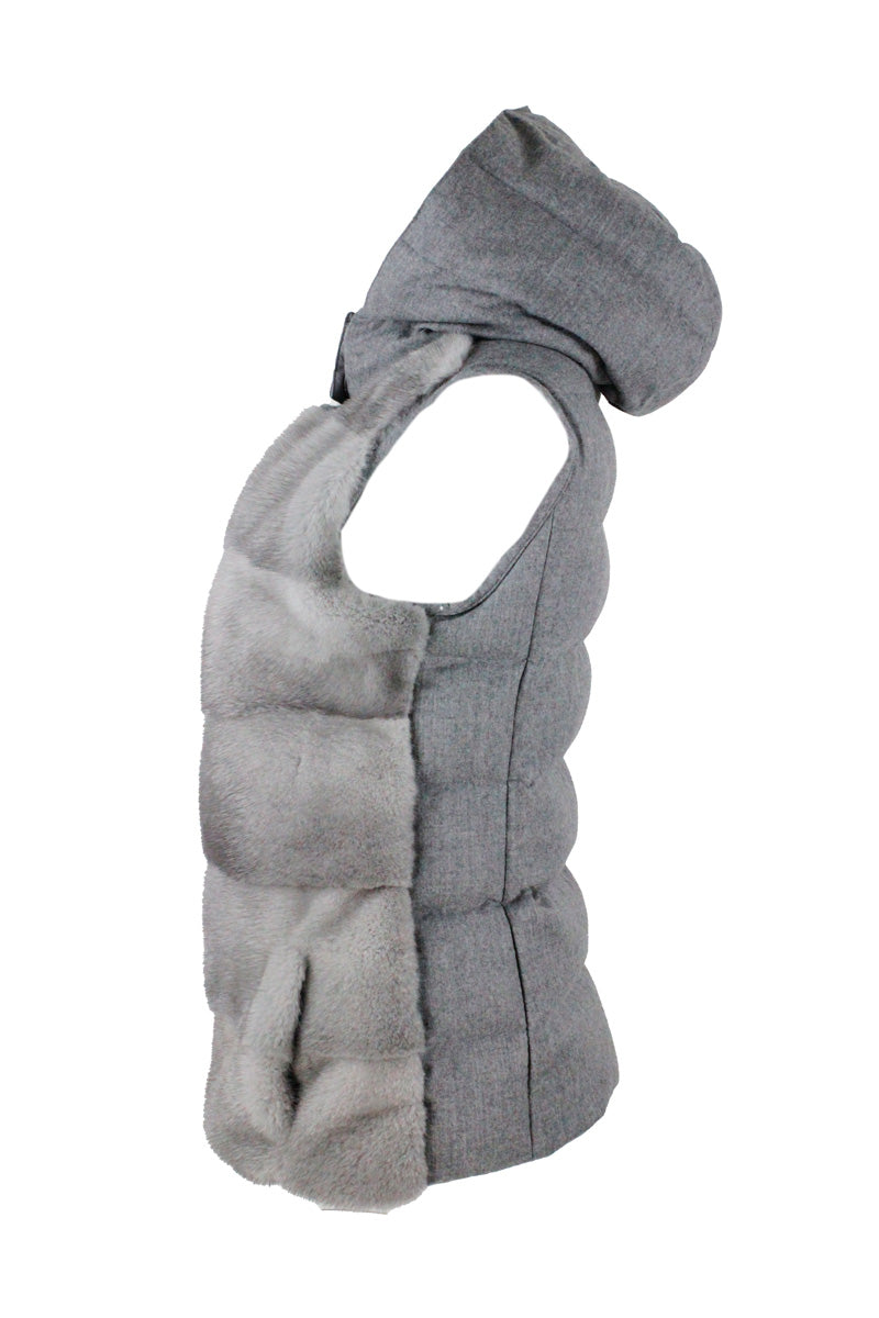Manzoni 24 Jackets Grey Fur + Wv