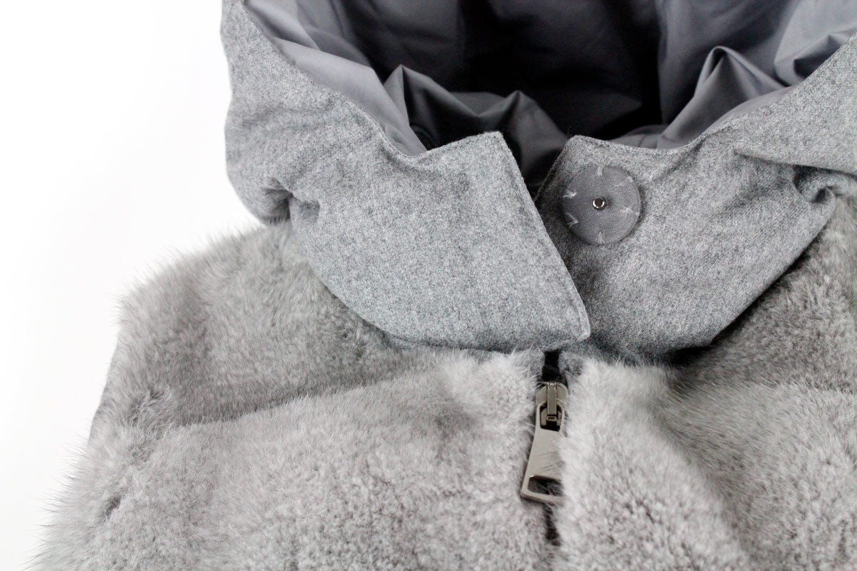 Manzoni 24 Jackets Grey Fur + Wv