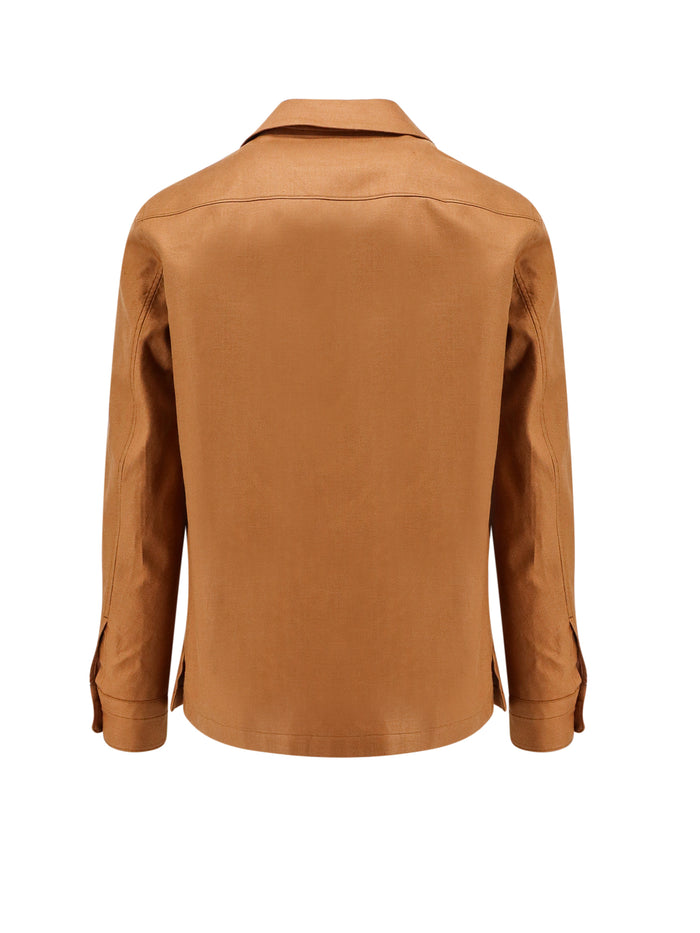 Zegna T-Shirts And Polos Brown Lino