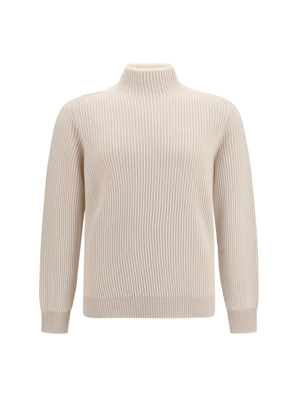 Brunello Cucinelli 100% Cashmere sweater in beige