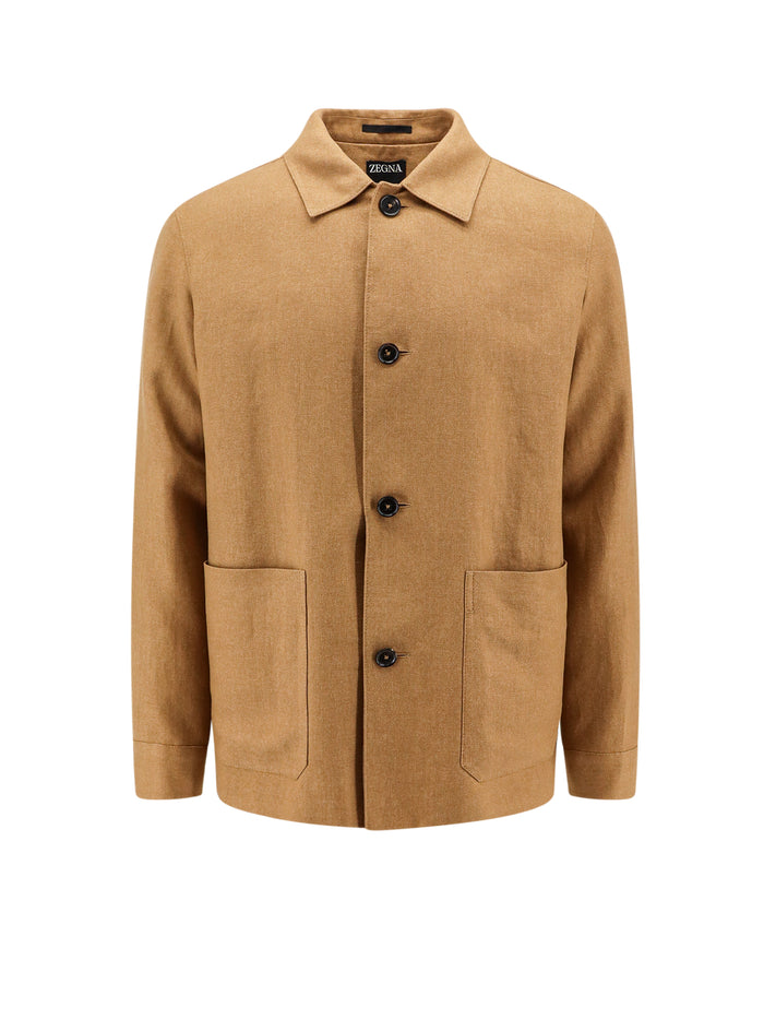 Zegna Clothing Brown Lino