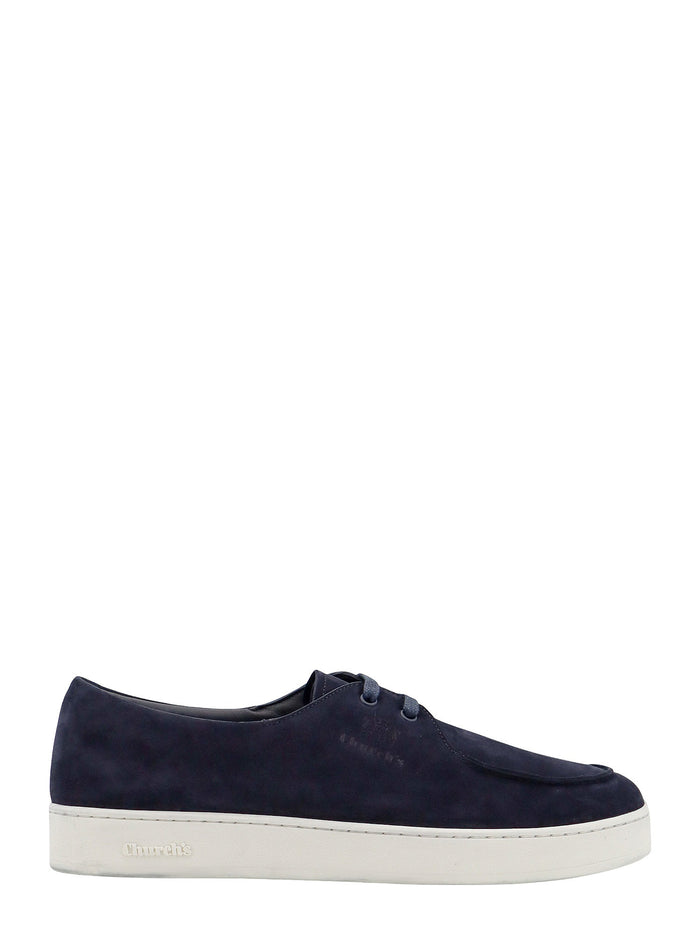 Churchs Flat Shoes Blue Suede