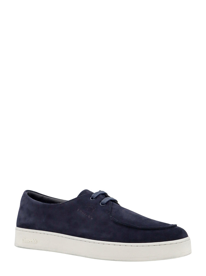 Churchs Flat Shoes Blue Suede
