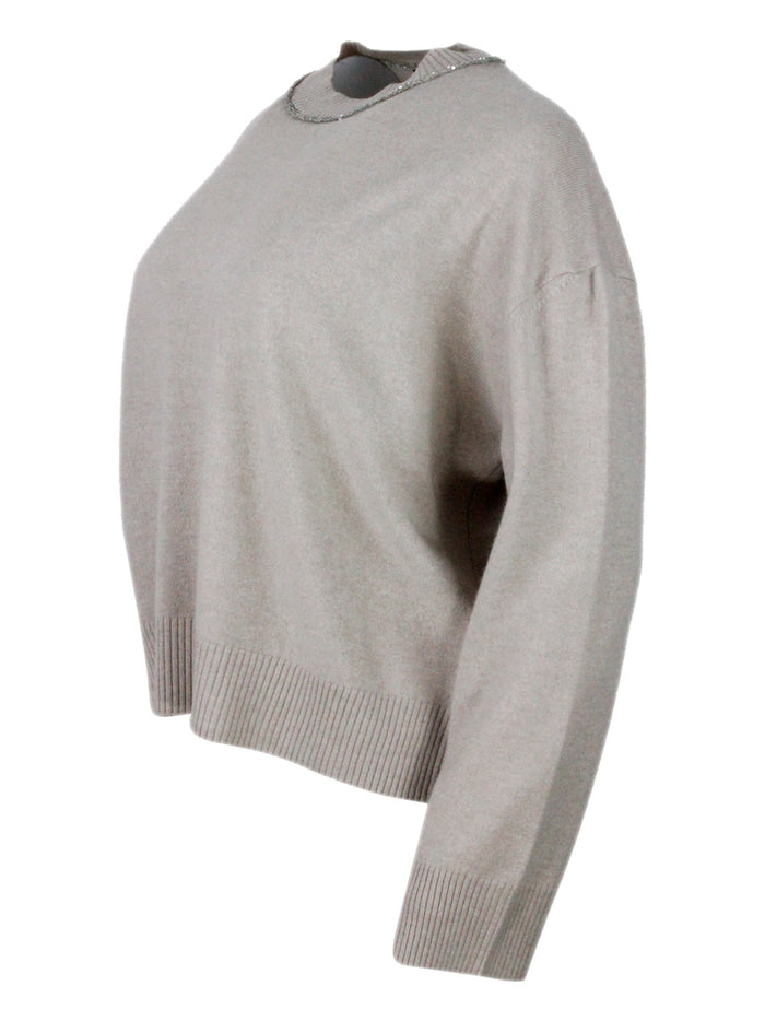 Fabiana Filippi Sweaters Greige 75wv 15se 10ws
