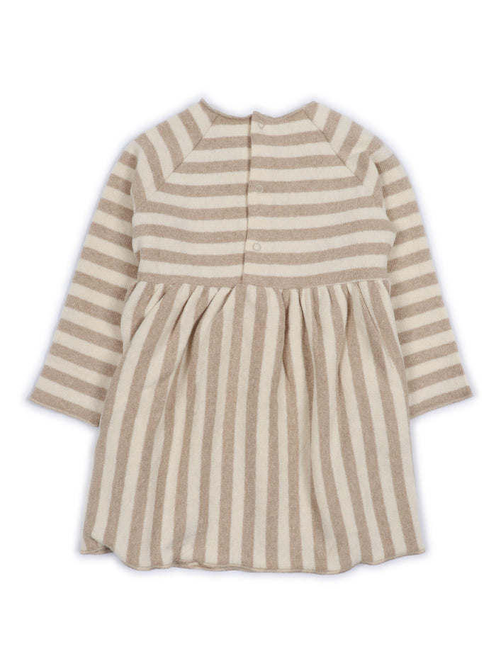 LONG SLEEVED DRESS Beige