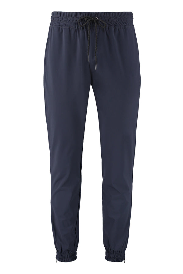 Technical Fabric Pants Blue Polyamide Trousers