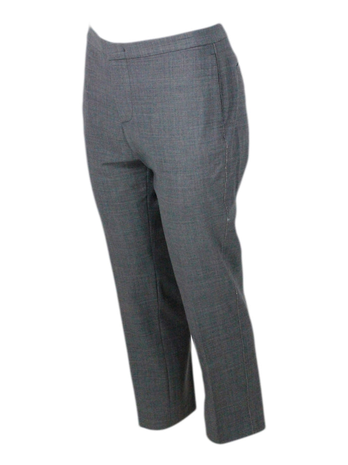 Fabiana Filippi Trousers Grey 75wv 23pa 2ea