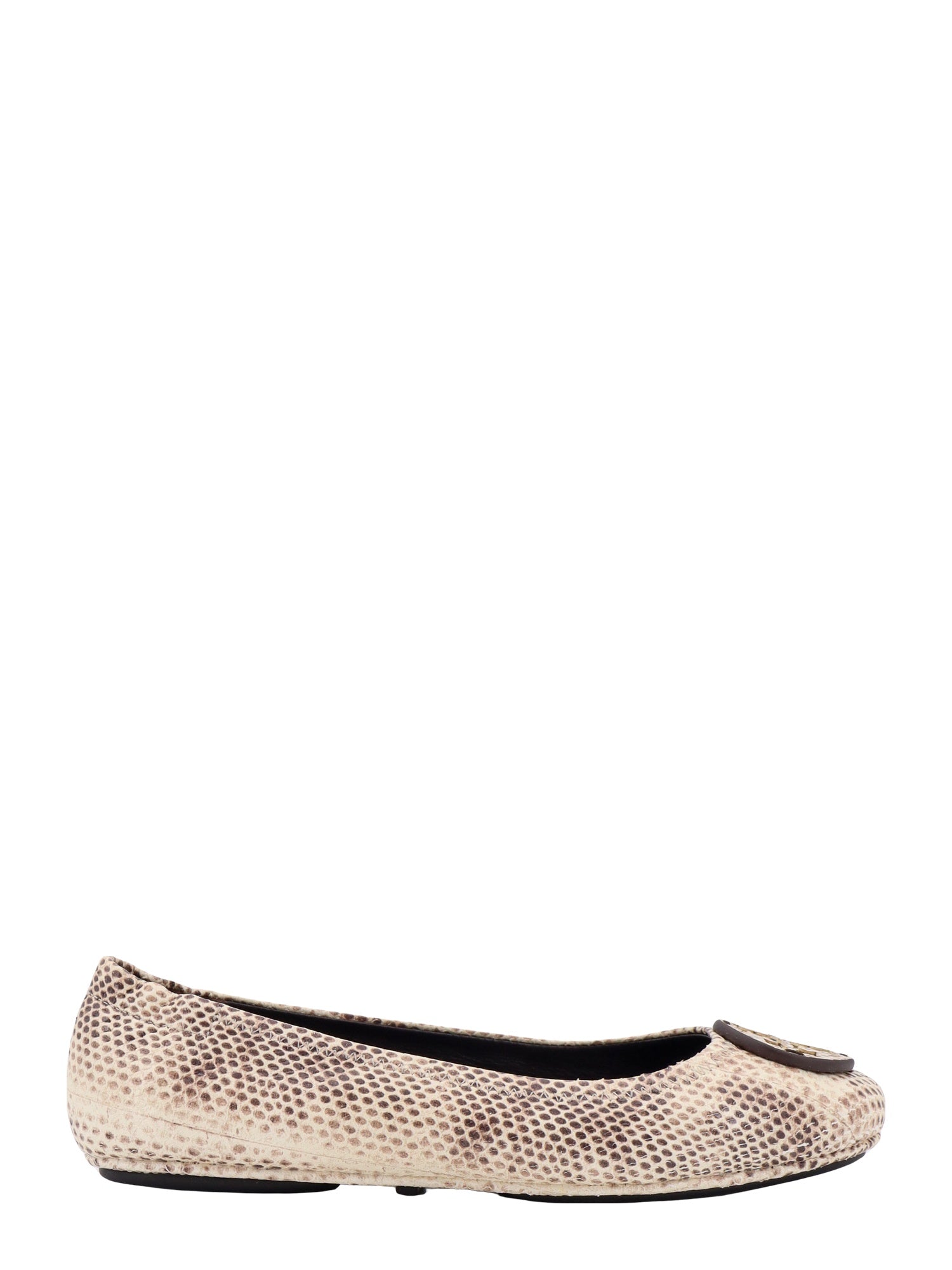 Tory Burch Flat shoes Beige Pelle