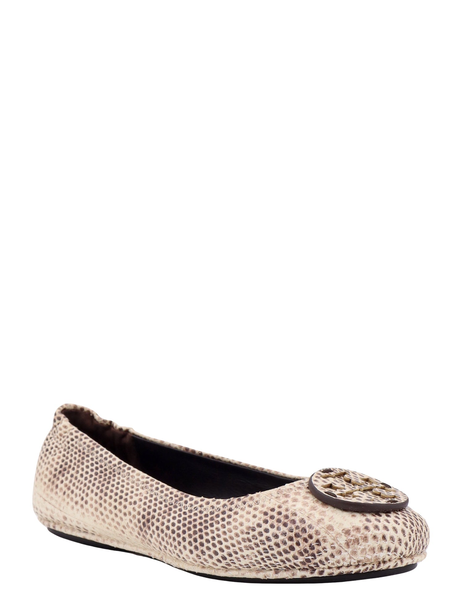 Tory Burch Flat shoes Beige Pelle