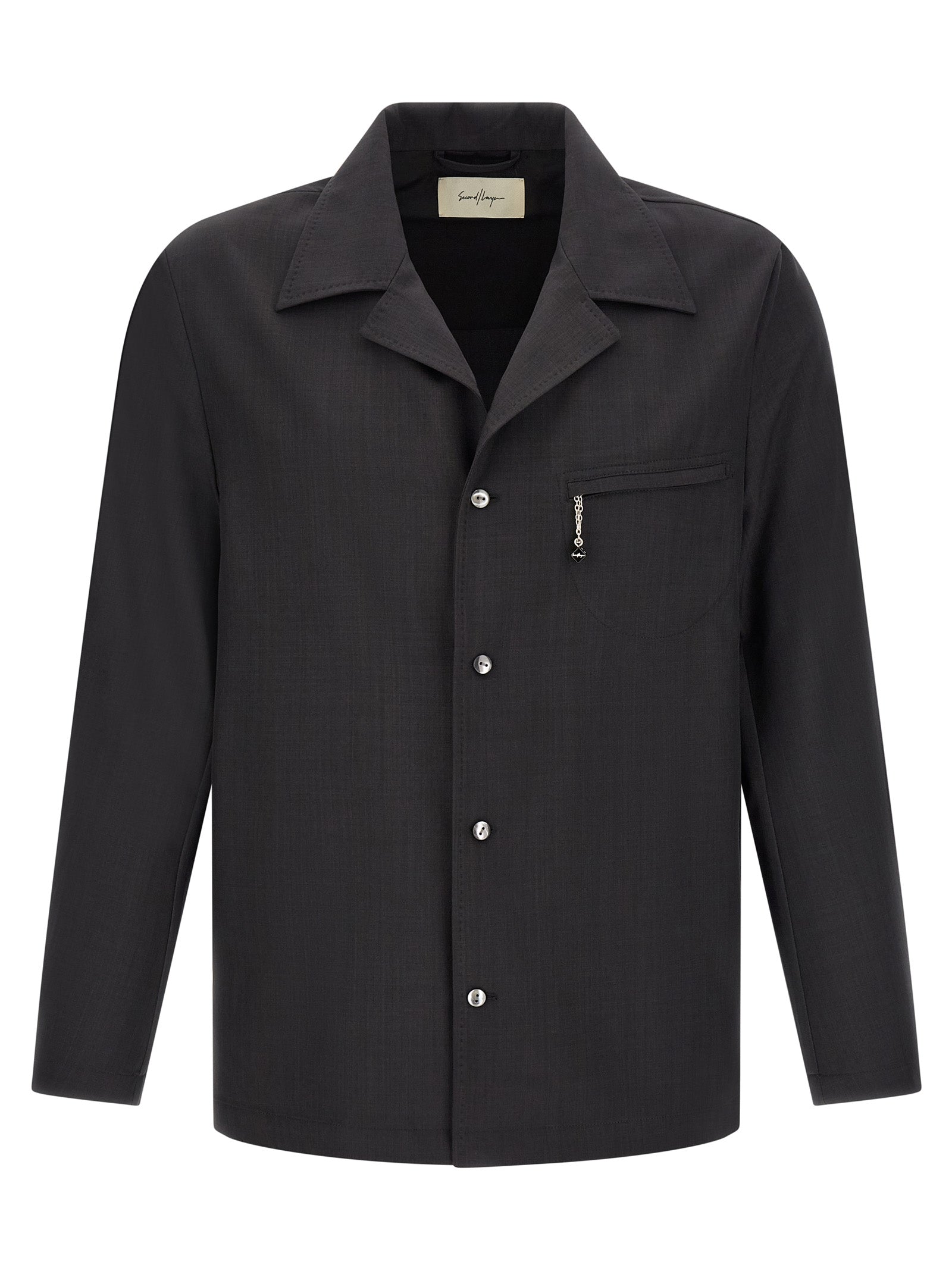Fairmont Safari Shirt Gray Polyester Elastane Shirt, Blouse