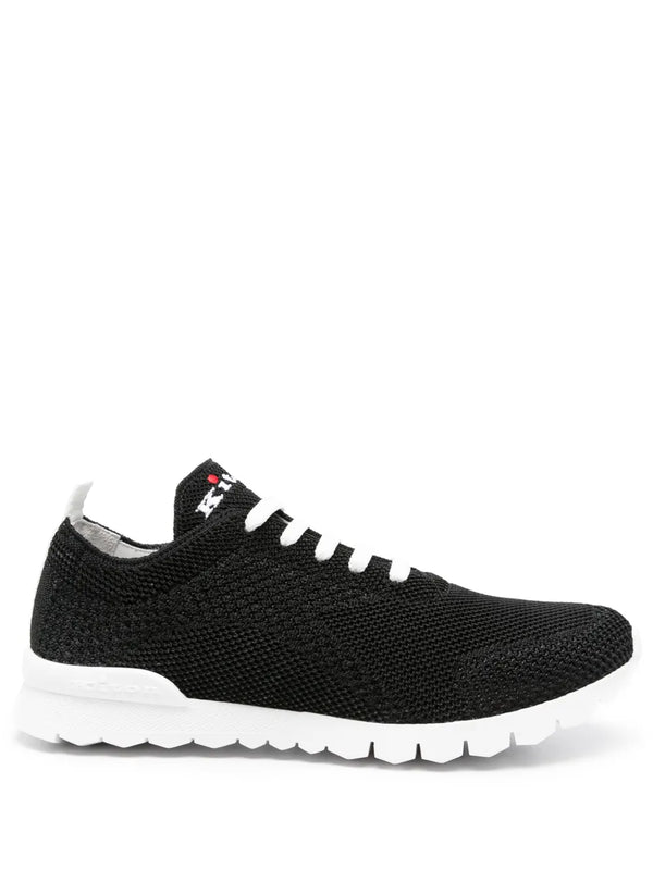 Kiton Outer: Fabric 100% sneaker in black