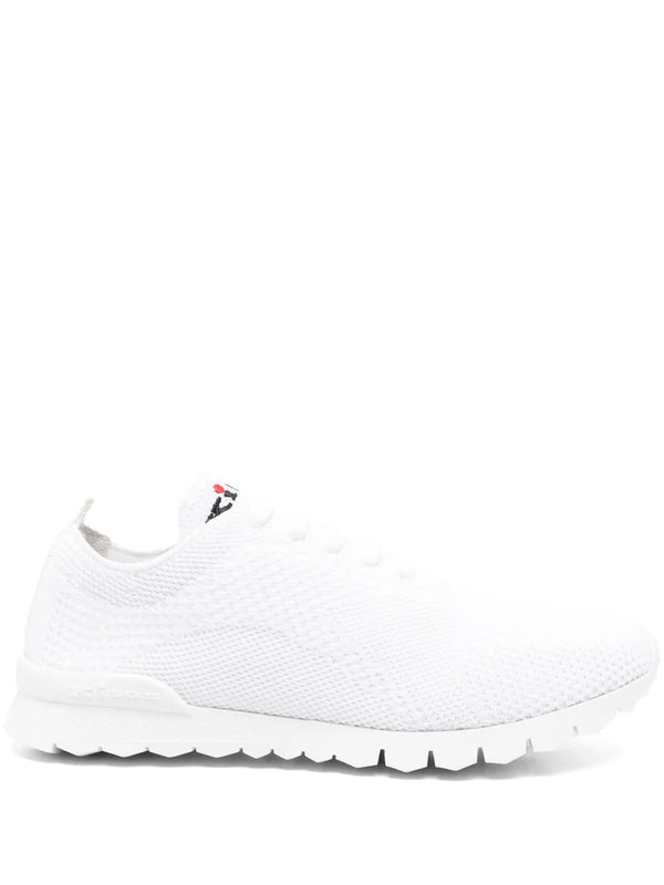 Kiton Outer: Fabric 100% sneaker in white