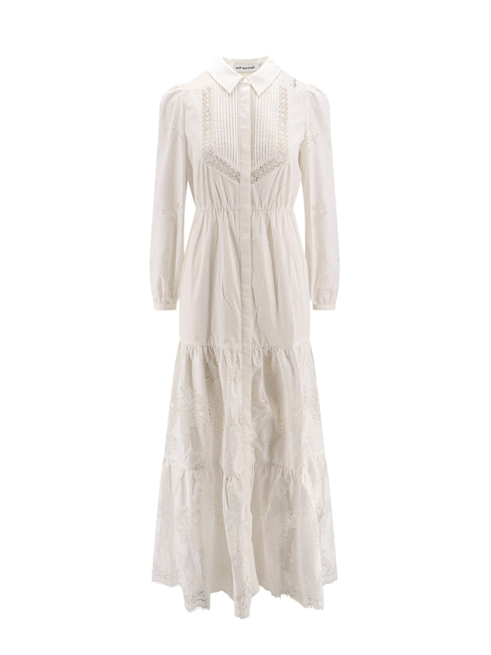 Self Portrait Dresses White Cotone