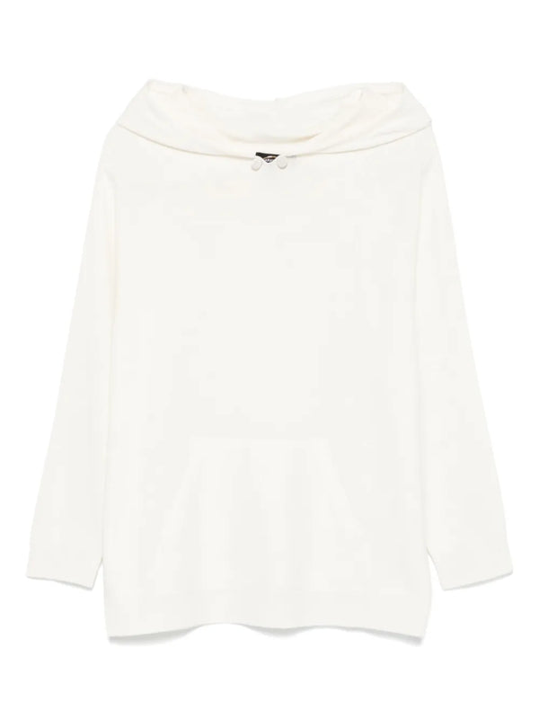 Fabiana Filippi Virgin Wool 75% sweater in ivory