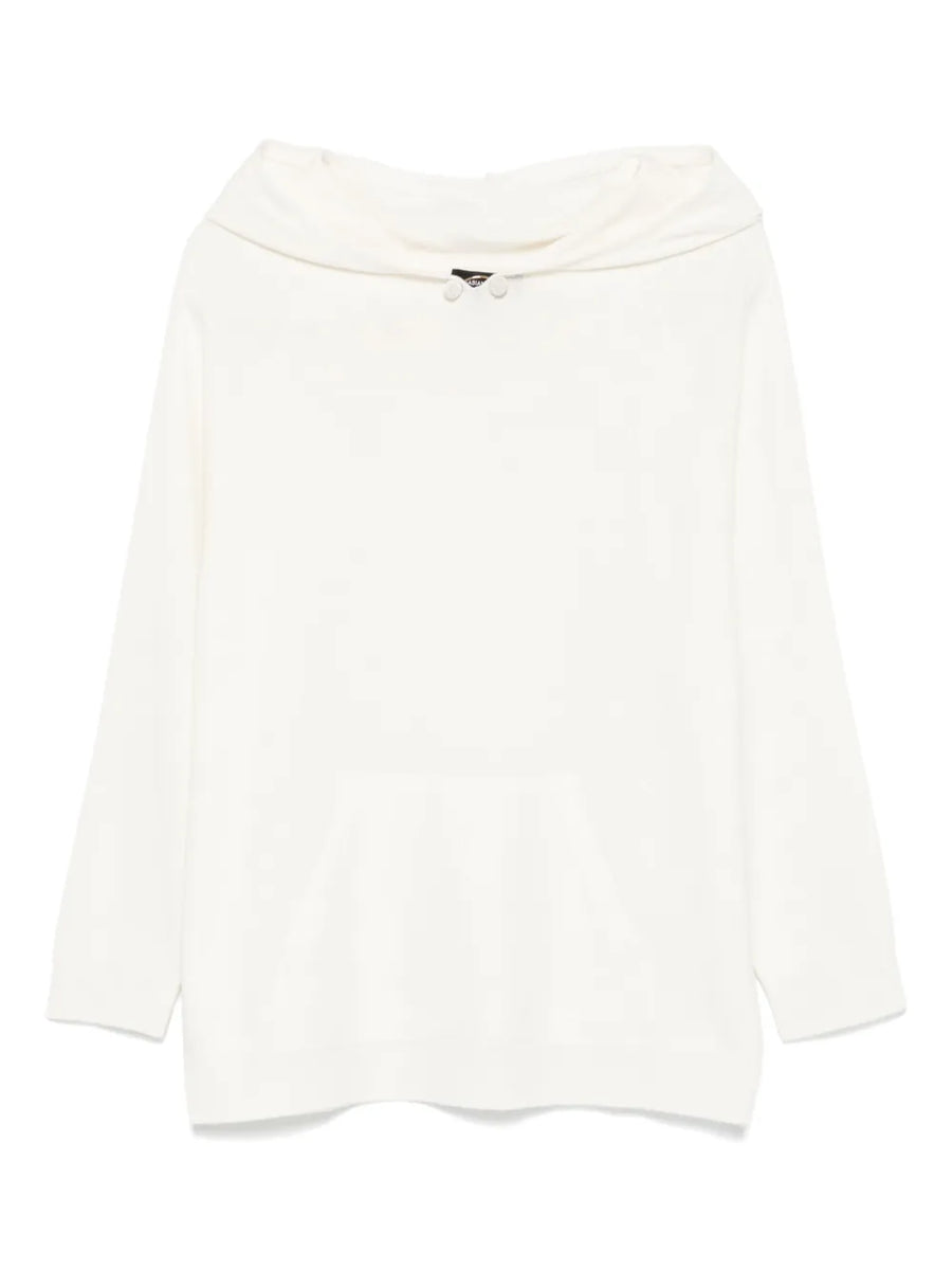 Fabiana Filippi Virgin Wool 75% sweater in ivory