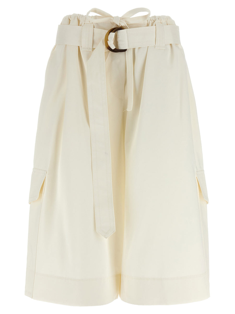 Zimmermann Illuminate Bermuda Short — Cream