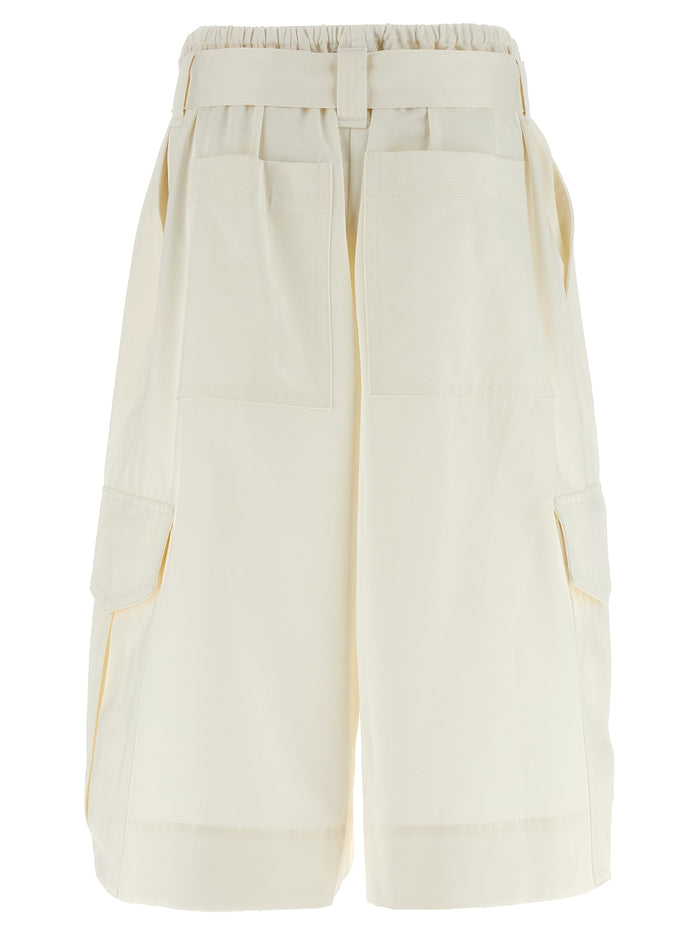 The Illuminate Bermuda Short White Cotton Bermuda